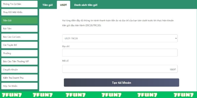 Lợi ích đỉnh chóp khi nạp tiền 7fun7